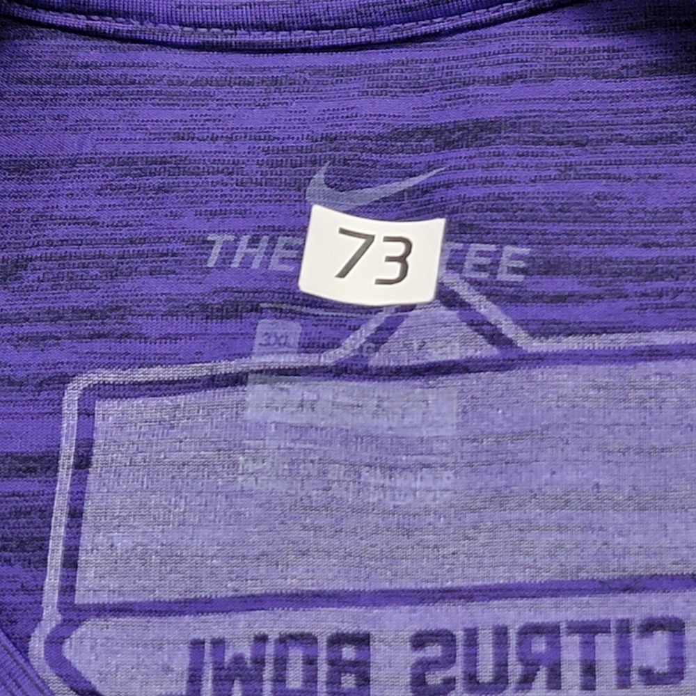 LSU Tigers Nike Team Issued Shirt Mens 3XL Purple NCAA Football Citrus Bowl - Picture 3 of 11